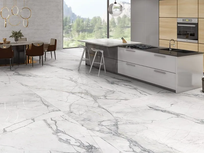 Mẫu Gạch Lát Nền Màu Trắng Vân Mây Đẹp Sang - nepgiare (1)