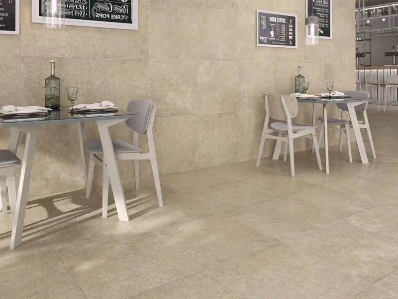 Mẫu Gạch lát nền màu kem đẹp giá rẻ phong cách