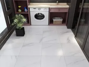 Mẫu gạch lát nền màu trắng cao cấp sang trọng