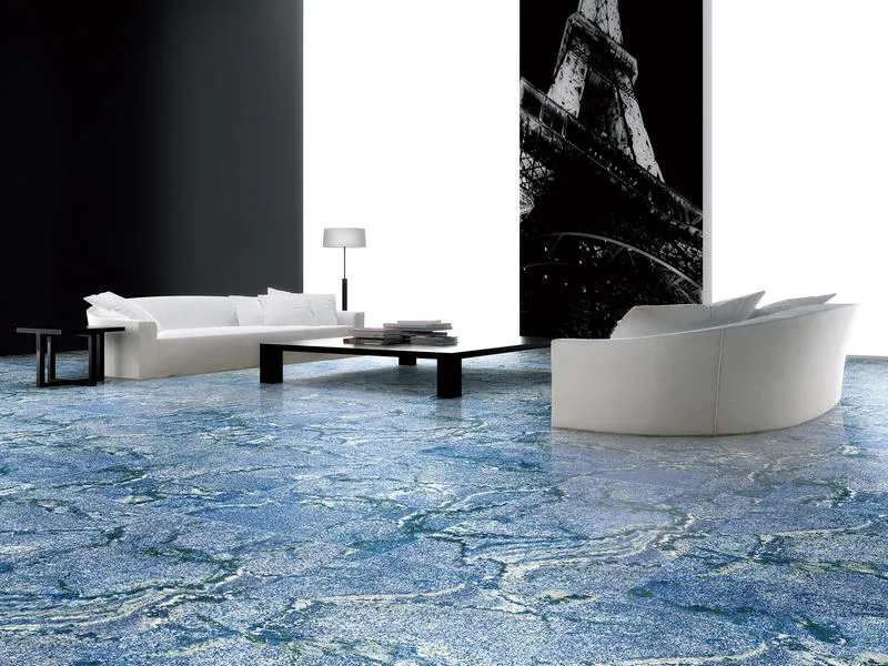 Mẫu gạch lát nền màu xanh cẩm thạch cao cấp tp hcm